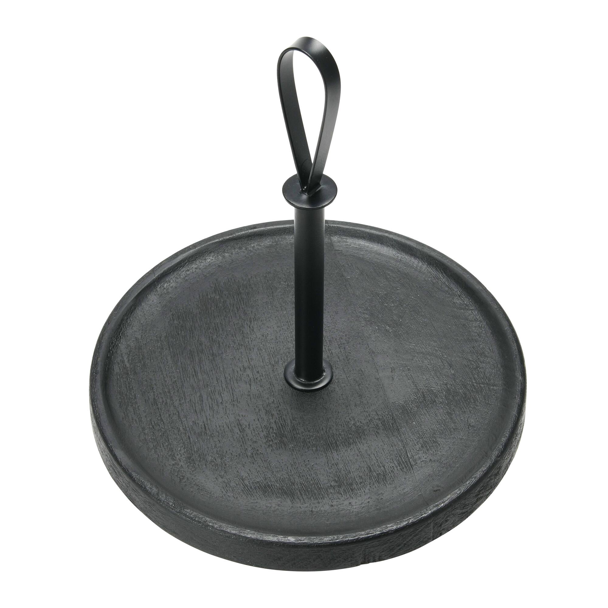 Hello Honey® 15" Black Elegant Modern Tray
